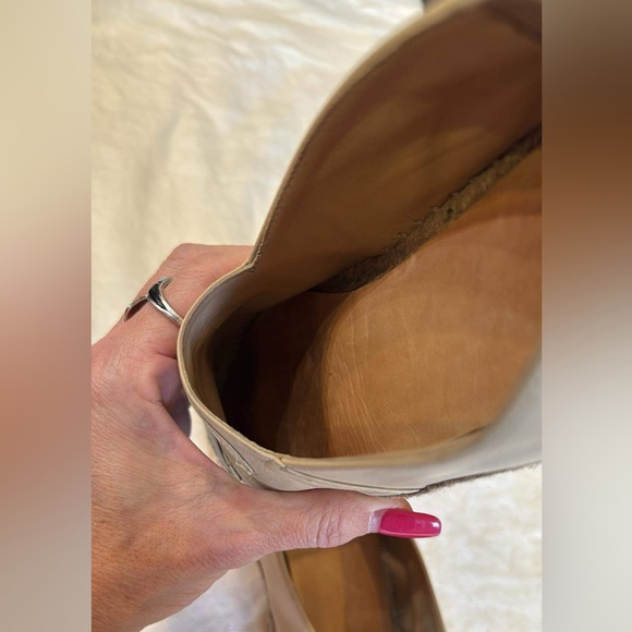 Coco Chanel lambskin espadrille cream and black toe soft leather slip on 36 - Picture 3 of 12